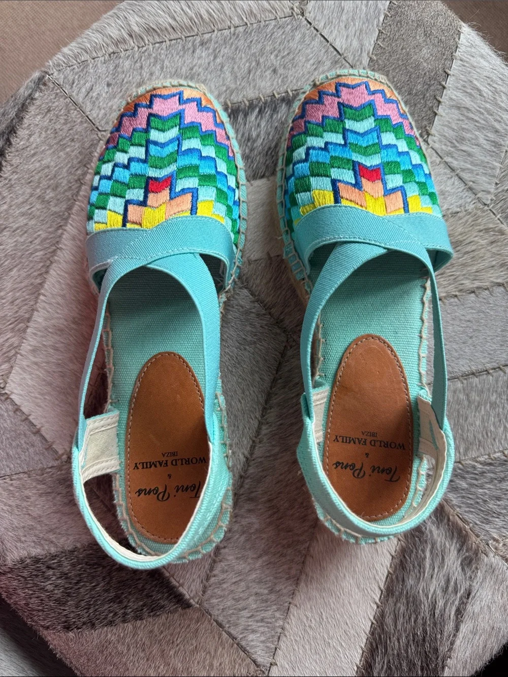 Toni Pons Canvas Rainbow Lolita Espadrilles, 38